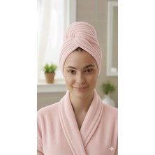 Düğme Lastikli Havlu Bone , Saç Bone ,pamuklu Saç Bone , Bukle Baş Havlusu ,saç Kurutma Bonesi