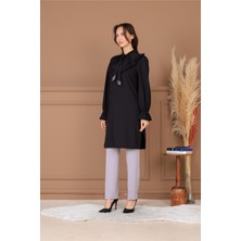 Modaviki Asel Tesettür Takım Siyah ELB82