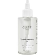 Mena Rise Cúre De La - Brigthening & Refreshing Yenileyici Tonik - Vitamin E & C - Niasinamid & Meyan Kökü Özü & Panthenol