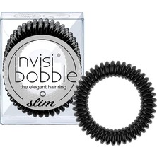 Mena Rise Invisibobble - Slim - True Black - Ince Spiralli Saç Tokası 3 Adet