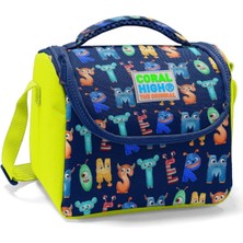 Mena Rise Erkek Çocuk Isı Yalıtımlı Beslenme Çantası - Lacivert Harf Baskılı