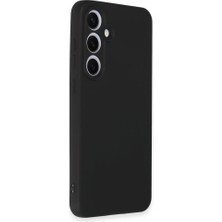 Mena Rise Ggm Aksesuar Galaxy S24 Fe ile Uyumlu First Silikon Kılıf Ince Yapılı Tam Koruma Sağlayan Kamera Korumalı Kılıf (Siyah)