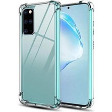 Mena Rise Kzy Iletişim Galaxy S20 Plus Ile Uyumlu Şeffaf Airbag Antishock Köşe Korumalı Silikon Kılıf