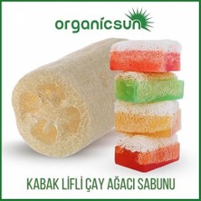 Mena Rise Organicsun Doğal Kabak Lifli Çay Ağacı Sabunu 120 gr Tüm Cilt Tipleri Için Sivilce ve Siyah Nokta Karşıtı
