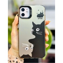 Mena Rise Go Aksesuar 11 ile Uyumlu (12 Görünümlü) Köşeli Parmak Izi Bırakmaz Baskılı Metalik Electro Silikon Kılıf