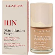 Mena Rise Clarins Skin Illusion Velvet 111N 30 ml Matlaştırıcı Fondöten