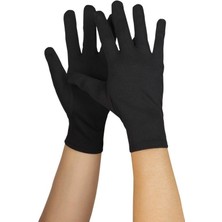 Vanch Siyah Renk Yetişkin Boy Likralı Gösteri Eldiveni (5264)