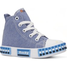 Bukond Çocuk Günlük Keten Fermuarlı  Sneaker Spor Ayakkabı Okul Ayakkabısı