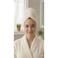 Düğme Lastikli Havlu Bone , Saç Bone ,pamuklu Saç Bone , Bukle Baş Havlusu ,saç Kurutma Bonesi