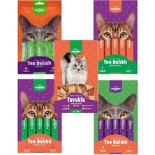 Kiwi Yammies Karışık Sıvı Kedi Ödül Maması*5 Paket