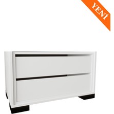 VM VERTEX MOBİLYA Floransa Çekmece Modül Beyaz Gardırop