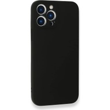 Mena Rise Ggm Aksesuar 14 Pro ile Uyumlu Içi Kadife Lansman Kamera Korumalı Silikon Kılıf Şok Emici Full Kasa Koruma Sağlayan Kılıf (Siyah)