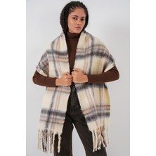 Bigdart Kadın Yumuşak Dokulu Kalın Şal Atkı 15951 - C. Bej