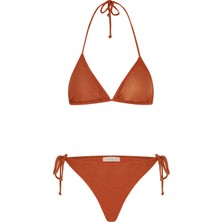 Aquella Simli Tarçın Üçgen Bikini Takımı
