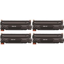 Canon I-Sensys LBP151DW (LBP-151) Wı-Fı Yazıcı Uyumlu CRG-737/CRG737) Çipli Muadil Toner (4 Adet)