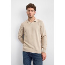 Back & Bond Pamuklu Regular Fit Triko Polo Yaka Kazak Erkek Polo Yaka Kazak B35W40029 114