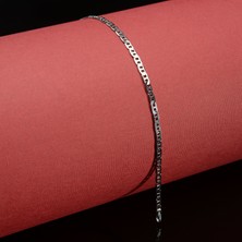 Silvalli 80 Mikron Rodyum Barlı Gümüş Bileklik