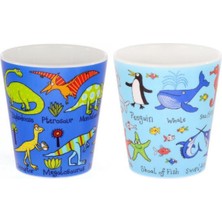 Tyrrell Katz 2'li Melamin Alıştırma Bardağı (Dino & Ocean)