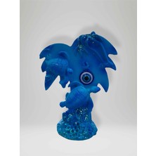 Mundy Palmiye & Kaplumbağa Temalı Polyester Biblo 8cm x 10,50 cm (Kod:26)