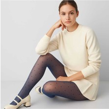 Düven Stil Model Gece Mavi Ince Külotlu Çorap - Style Pantyhose