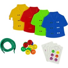 Mena Rise Düğme Ilikleme Oyunu 3+ Yaş Aktivite Oyunu Eğlence Kutusu Eğitici Oyuncak