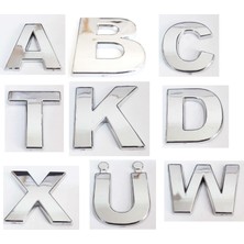 Mena Rise 5 Adet Villa Tipi Krom 9 cm Harf - Talebinizi Mutlaka Iletiniz