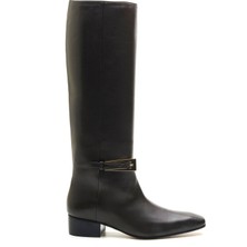 Sofia Baldi Basel Kahve Hakiki Deri Kadın Topuklu Çizme