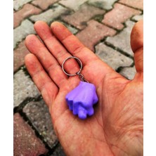 Mena Rise Pastel Mor Sevimli Muzip Anahtarlık Nah Anahtarlık