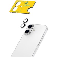 Piili iPhone 17 Safir Lens Koruyucu - Gümüş