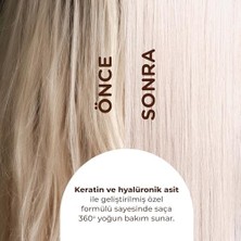 Mena Rise Yoon Keratin & Hyalüronik Asit Içeren Saç Maskesi, Hasarlı Aşırı Yıpranmış Saçları 360° Yoğun Onarıcı ve Besleyici Saç Bakım Maskesi 250ML