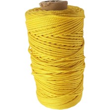 Makrome Ipi 3mm Polyester Koyu Sarı