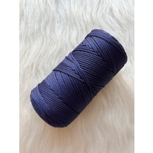 Makrome Ipi 3mm Polyester Lacivert