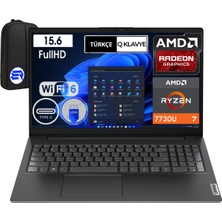 Lenovo V15 G4 Abp Ryzen 7 7730U 8gb Ram 512GB SSD 15.6" Full Hd WIN11 Pro 82YY0012TR + Elektropasaj Çanta