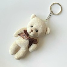 Yumakça Ayıcıklı Anahtarlık Krem