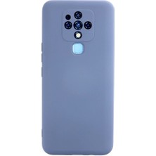 Tecno Camon 16 Kılıf Nano Içi Kadife Silikon - Gri