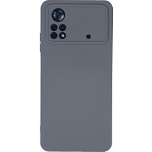 Xiaomi Poco X4 Pro 5g Kılıf Nano Içi Kadife Silikon - Gri