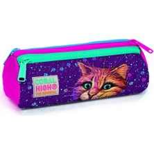 Mena Rise Mor Kedi Üç Bölmeli Çantası - Kız Çocuk