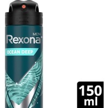 Mena Rise Rexona Men Erkek Sprey Deodorant Invisible Ocean Deep 150 ml