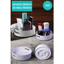 Bulut 360 Derece Dönen Banyo & Buzdolabı & Mutfak Düzenleyici Dönebilen Tepsi- Düzenleyici Organizer
