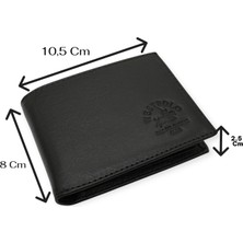 Westpolo Hakiki Deri Bol Kart Bölmeli Erkek Cüzdanı - Siyah