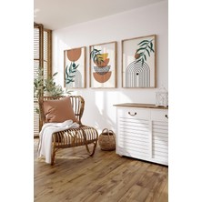 Mena Rise 3 Parça Çerçeve Görünümlü Mdf Tablo Seti - ARTSYCLLCT33-3348