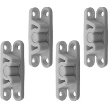 Mena Rise Sineklik ve Dolap Kapakları Için Çıt Çıtlı Tutucu Kilit 4lü Beyaz