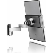 Mena Rise Tms 1030 Döndürülebilir Tablet Duvar Askısı, 180 Dereceye Kadar Döndürülebilir (Sol/sağ), 15 Dereceye Kadar Eğilebilir, Ipad ve Galaxy Tab Için De Uygundur, Siyah, Alüminyum