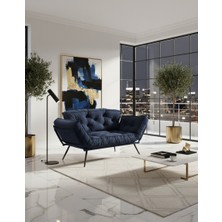 AVYNA Prestige Comfort Collection – Yatak Olabilen Mekanizmalı Ikili Kanepe | Kolları Açılan Yataklı Koltuk
