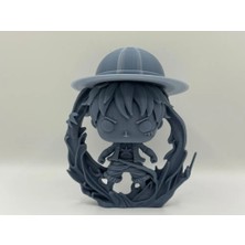 CRAFTSY3D Luffy Funko Pop Tarzı Figür – One Piece Temalı 3D Baskı Dekoratif Model
