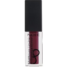 Mena Rise Note Cosmetics Note Mattever Lip-Ink Mat ve Kalıcı Likit Ruj 16 Plum Queen - Mor