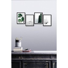 Mena Rise 4 Parça Dekoratif Mdf Tablo Seti Çerçeve Görünümlü DEKOLİADKD010