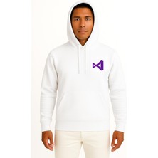 Bahriyeli Collection Kapüşonlu Visual Studio Logo Cep Tasarımlı Unisex Sweatshirt