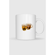 Bahriyeli Collection  Arpa Çayı Infüzyon Earl Grey Çay Tasarımlı Kupa Bardak