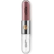Mena Rise Kiko Milano Ruj - Unlımıted Double Touch - 121 Dark Rosy Chestnut - Uzun Süre Kalıcı Parlak / Mat Likit Lipstick